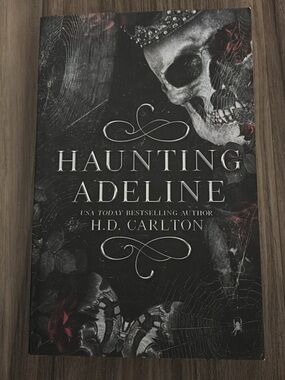 Chapter Haunting Adeline Decorative Book Cover - Black & Red Accents
